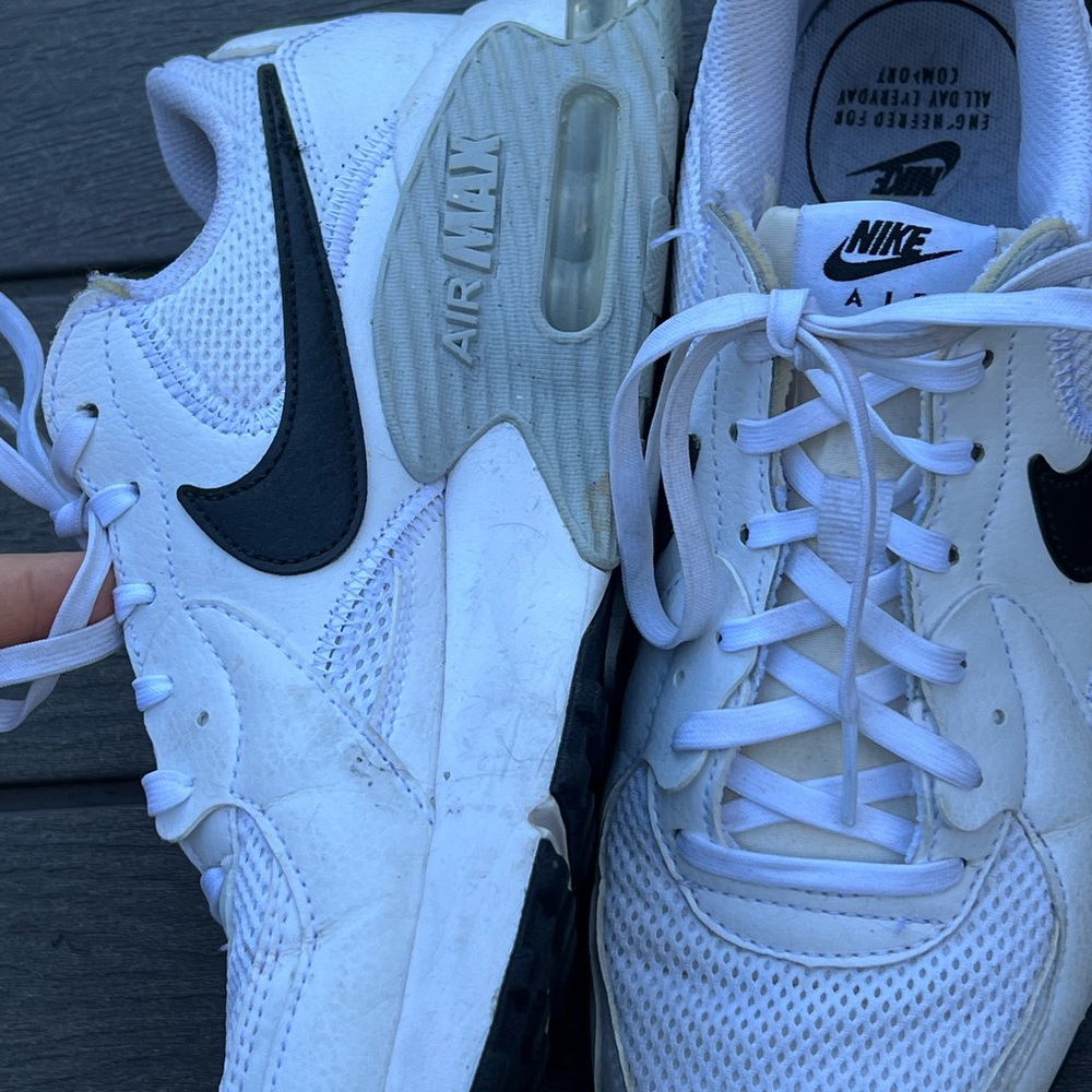 Nike Air Max White and Black Sneakers